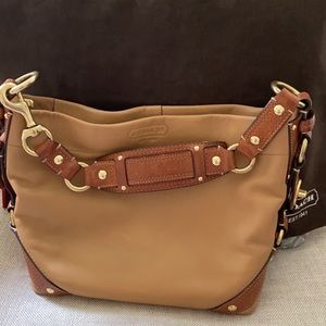 Coach Carly Bag - Tan leather